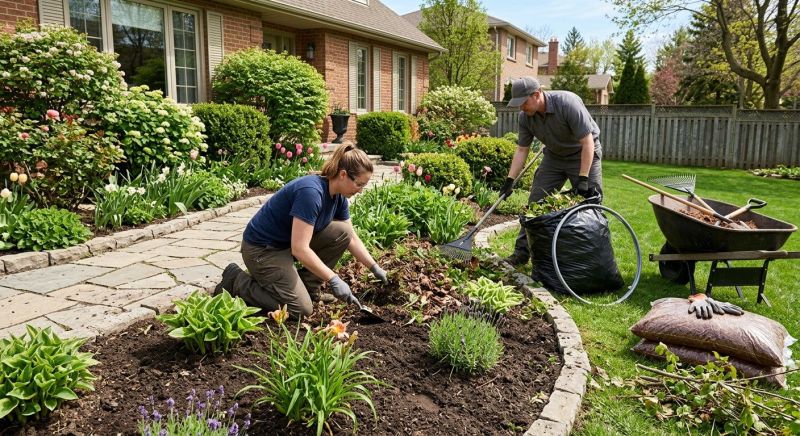 Flower Bed Mulching in Ventura County, CA